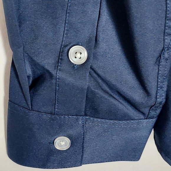 ZEROYAA Men's Hipster Solid Slim Fit Long Sleeve Mandarin Collar Dress Shirt - Picture 3 of 5